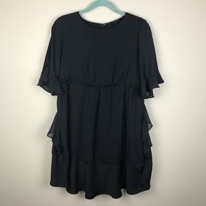 ⚡️3/$15⚡️  WHO WHAT WHERE Black Ruffle Dress